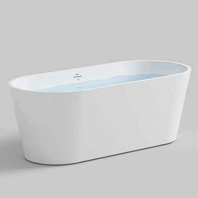 66.7"" x 29.7""  Bathtub with Faucet Light Heater with Integrated Seat -  FerdY, FerdY-02136-1700-BN