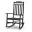 Chaise berçante d'extérieur en résine pour tous les temps