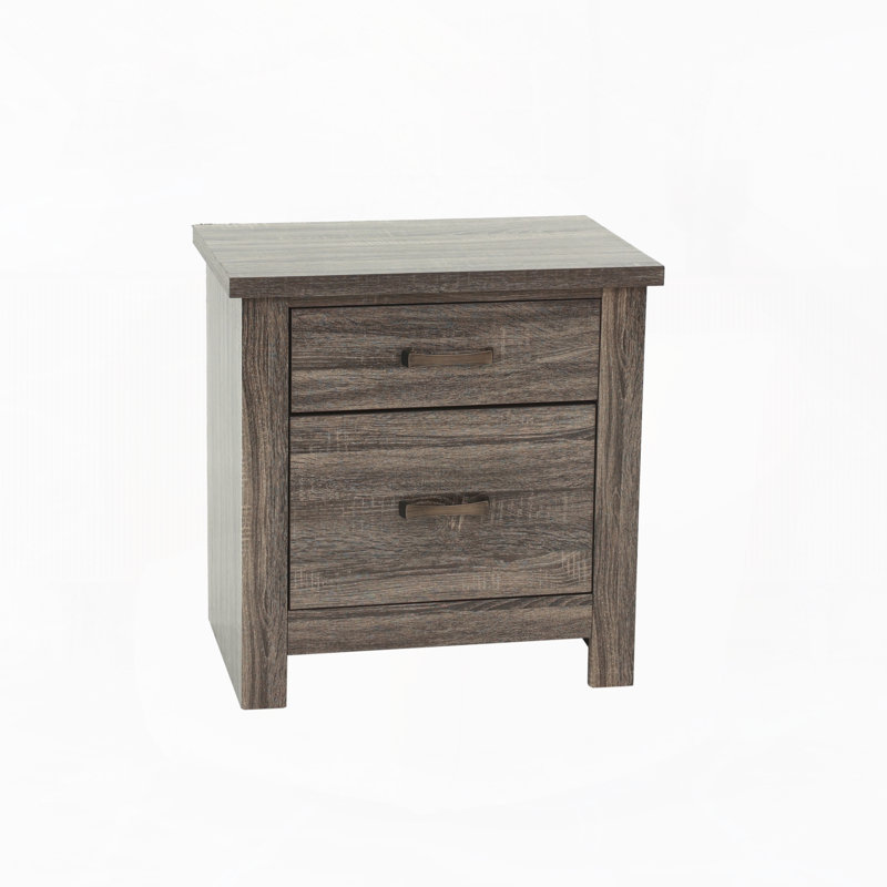Table de chevet en chêne gris, Grey Oak