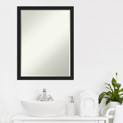 Wood Flat Wall Mirror