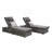 Outdoor Chaise Lounge Chair Set Of 2 With Storage Patio Pool Chairs Tanning Lounges For Outside,Beach Rattan Recliners With Adjustable Backrest, Table, Cushion For Poolside Backyard Garden-2098527766-2098527760