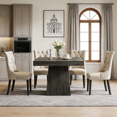Table de salle à manger carrée Farmhouse