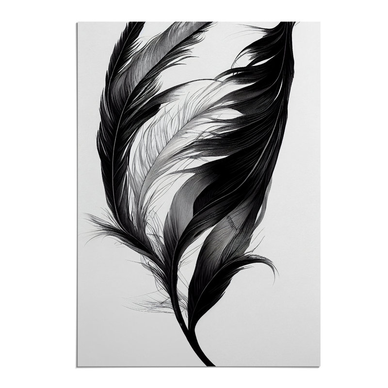 XV1022-5242X Wistful Feather - Single Picture Frame Print, 29.7cm H x 21cm W, Paper