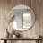 Wall Mounted Round Mirror With Aluminum Alloy Frame, Tempered Glass Round Mirror-2137109787-2137109785