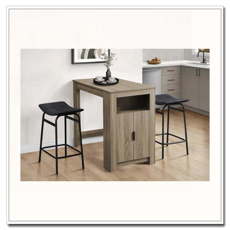 Tabouret de bar, hauteur de comptoir, ensemble de 2,