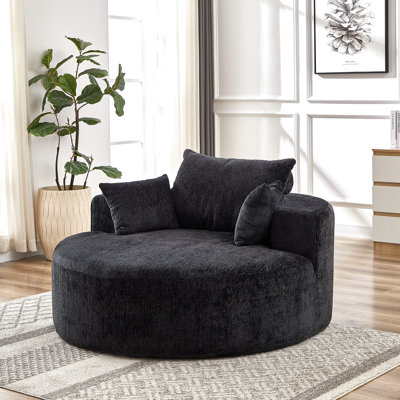 Fauteuil-lit en chenille de 55 po sans assemblage requis, pour salon, chambre à coucher, salon, zones de projection