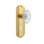 Crystal Victorian Interior Mortise Door Knob with Deco Long Plate