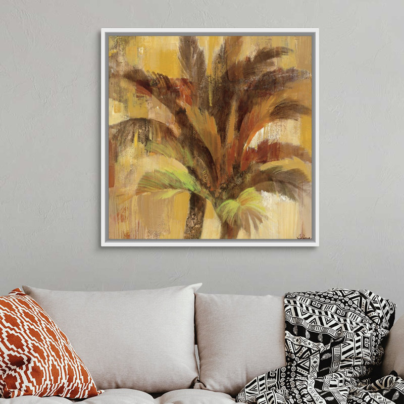 «Island Breeze II», art mural sur toile, H 36 po x l 36 po x P 1,75 po, Toile avec cadre blanc
