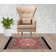 Jugnie Aztec Rugs For Living Room, Washable Rugs For Bedroom, Non-Slip Area Rug (Light Brown)
