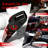 WHALL Handheld Cordless Car Vacuums, Wet and Dry Use 9KPa Strong Suction Vacuums, Rechargeable Portable Vacuum Cleaner with LED, Charging Dock, Red