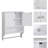 Over The Toilet Storage Cabinet,Farmhouse Medicine Cabinet With 2 Door And Adjustable Shelves,21.65 X 7.1 X 27.6 Inches, Bathroom, Living Room, White-1460054811