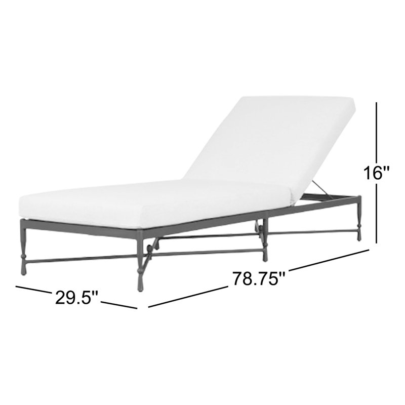 Breton Outdoor Chaise Lounge