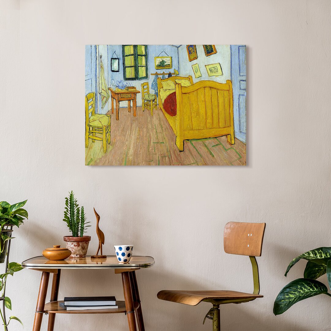 Leinwandbild Vincents Schlafzimmer von Vincent van Gogh