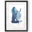 «Indigo Collide II» par Paul Cezanne - reproduction d'art encadrée-98117362-98117348