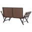 Garden Bench with Cushions 176 cm Poly Rattan Dining Seat-1806067611-1806067612