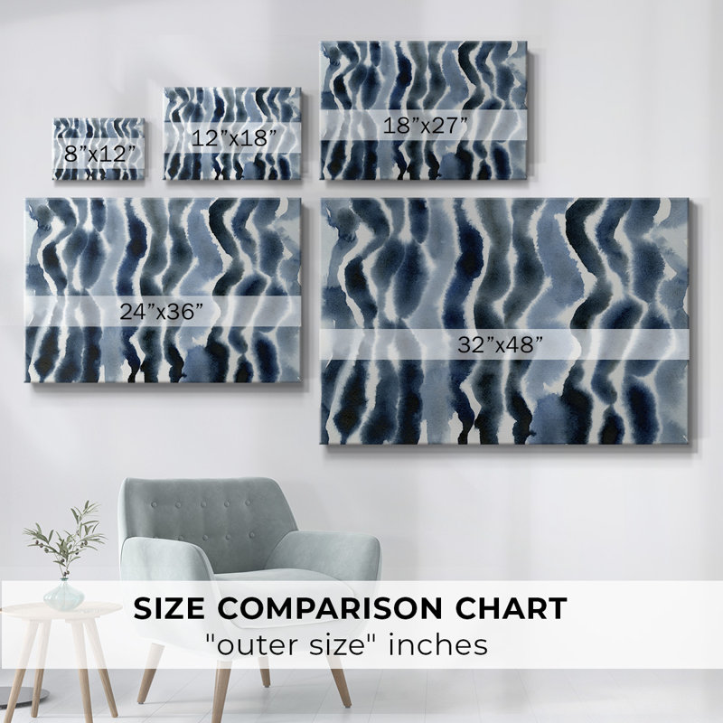 Toile tendue True Blue Wave I-Gallery, H 12 po x l 18 po