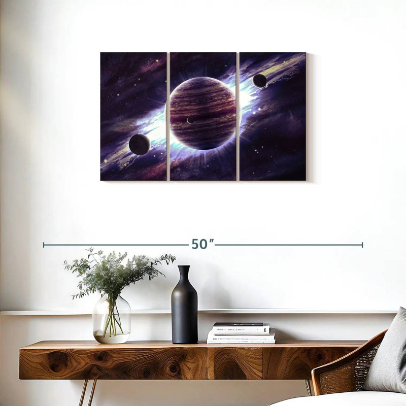 Incroyable planète Jupiter, H 20 po x l 33 po