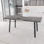 55,25 à 70,87 po, table de salle à manger moderne extensible en bois aggloméré pour 4 à 6 personnes, style industriel médiéval