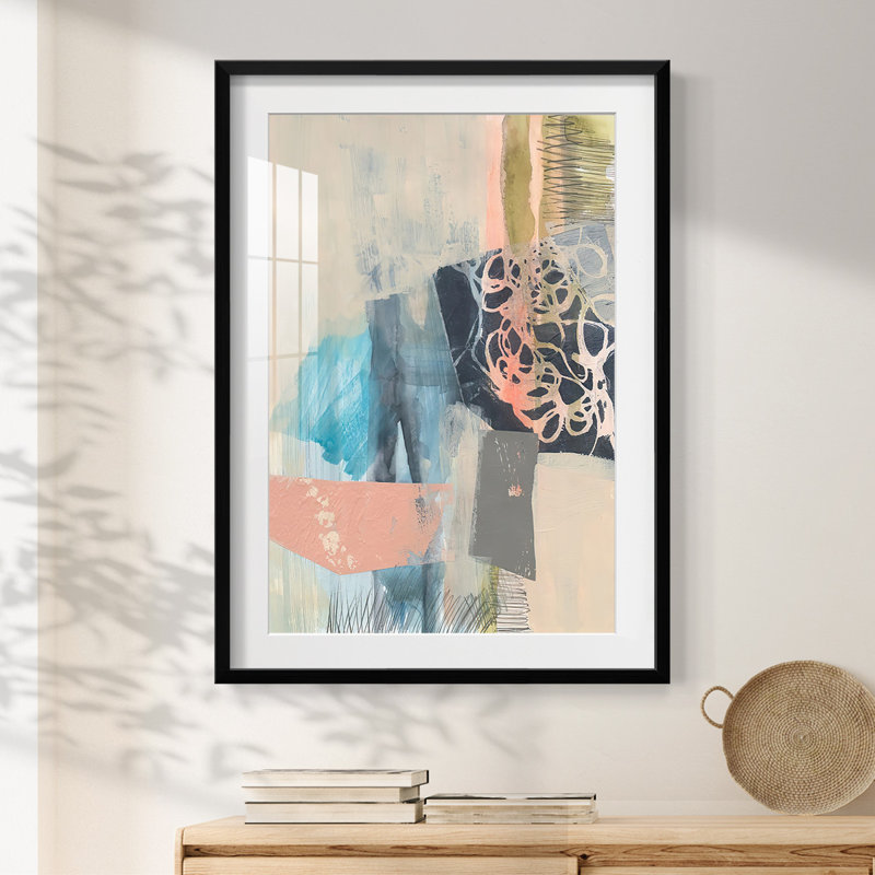 Reductive I -Framed Print, 28.5" H x 20.5" W, Black