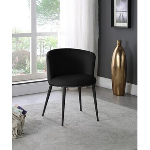 Mika Grey + Chrome With Padded Seat Upholstered Office Chair