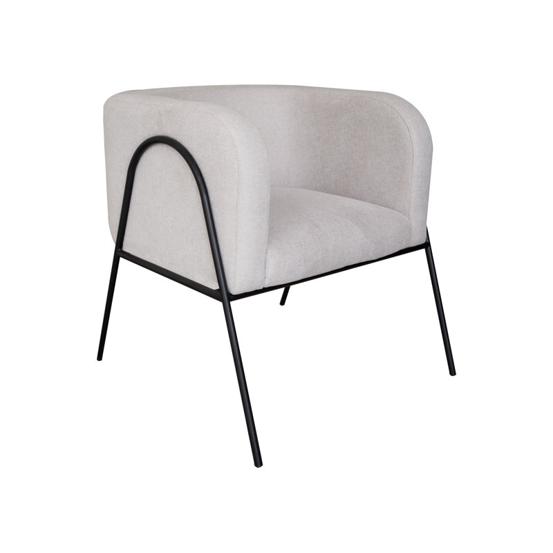 Fauteuil Thurmond, Polyester beige