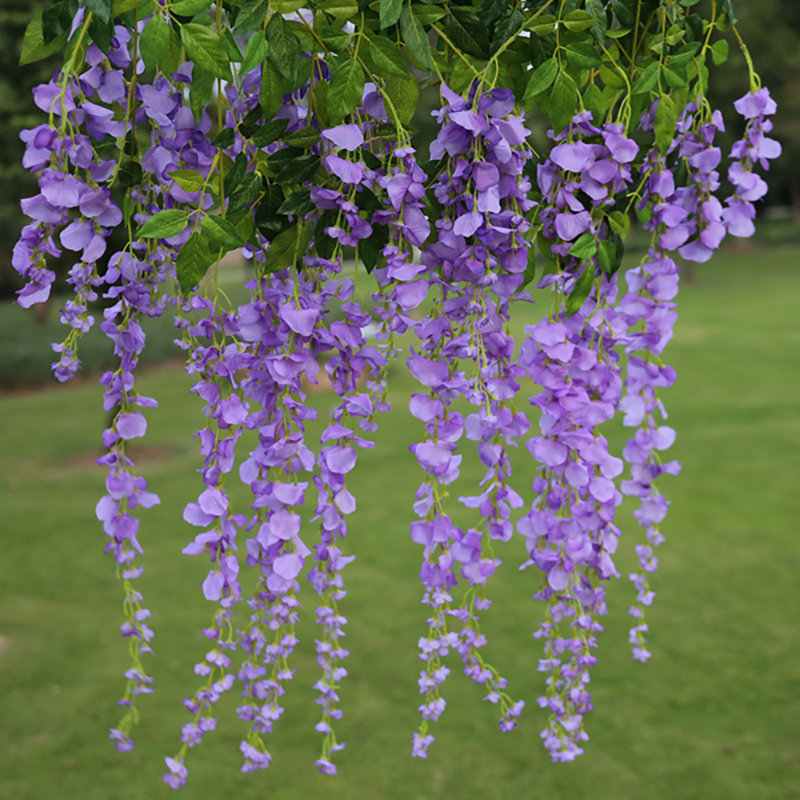 Faux Wisteria Swag, Purple