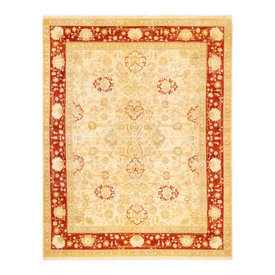 Ursuline One-of-a-Kind 8' 0" X 10' 3" 2010s Wool Area Rug in Ivory