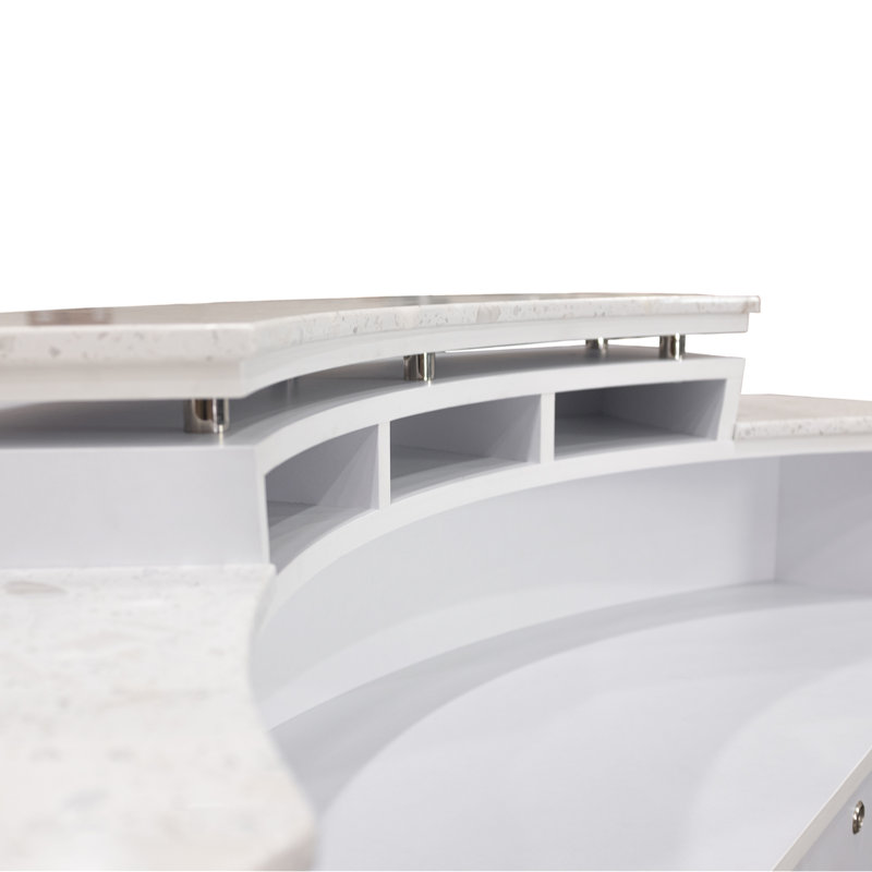 Nathyn U-Shaped Wood Reception Desk
