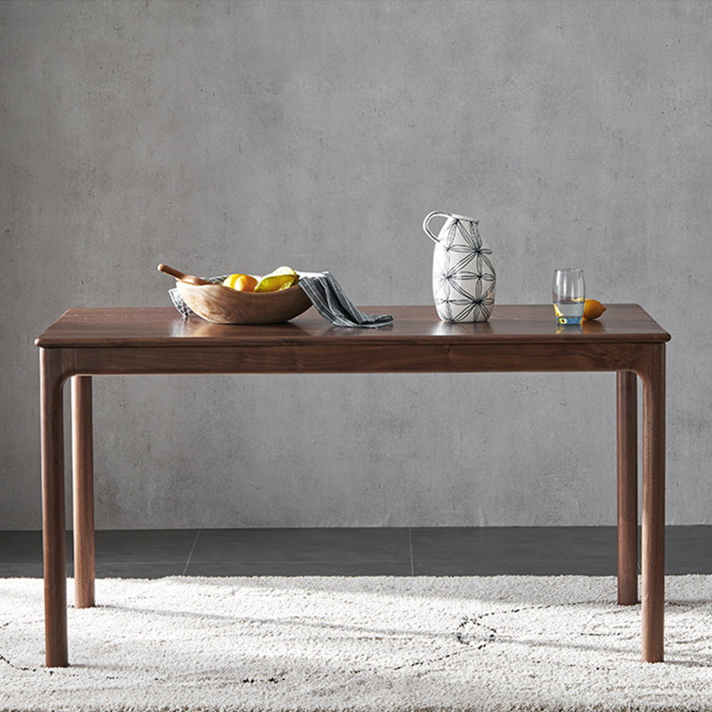 Millin Walnut Solid Wood Dining Table