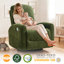Fauteuil inclinable, oscillant et oscillant de 32 po en chenille moderne avec appui-tête et soutien lombaire-865767472