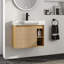 Meuble-lavabo simple Marnar 28 po avec comptoir en céramique, meuble-lavabo mural avec lavabo en céramique-789223547-789223546