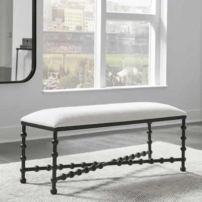 Capri Polyester Upholstered Bench