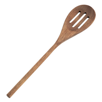Gibson Home Acacia Wood Slotted Spoon
