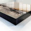 Key cabinet, Opens to the left, 30x30x5, White, A subdued landscape with horizontal lines, 