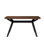 Rectangular Solid Wood Dining Table with Cross-Leg Base