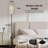  68.5" Standing Floor Lamp Leopard print gold texture Dimmable Metal Pole Lamp with Linen Lampshade LED Bulb Included