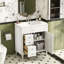 Meuble-lavabo de salle de bain 30 po avec lavabo, meuble-lavabo autoportant avec porte à fermeture douce et meuble-lavabo avec 2 tiroirs-1895960469