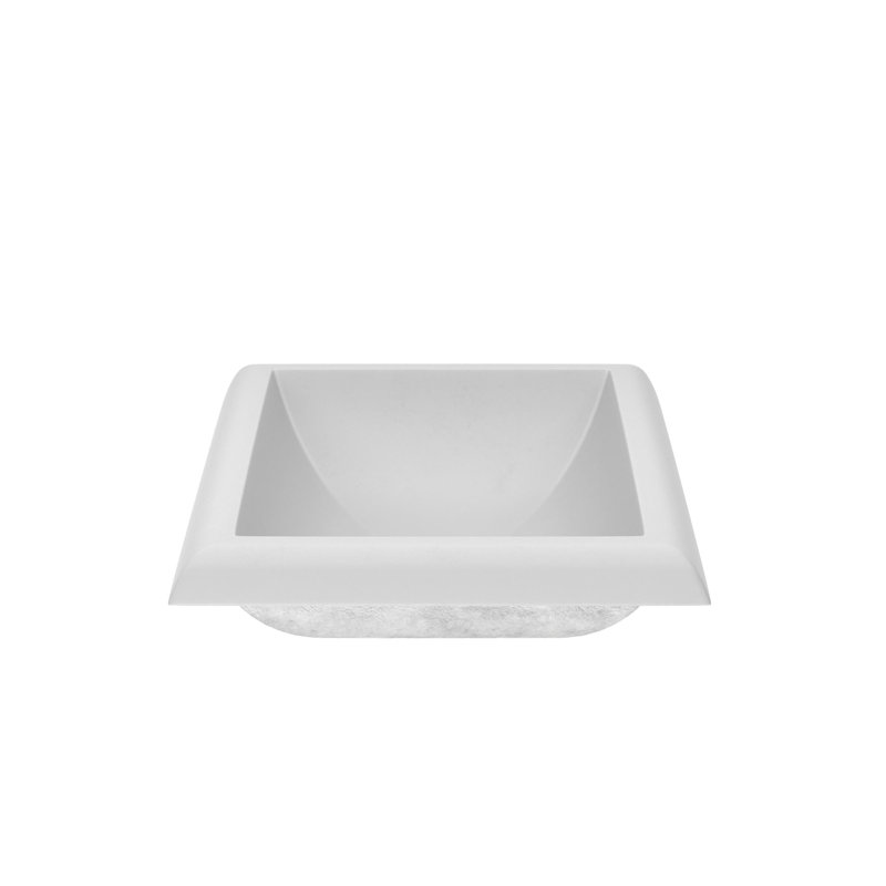 Montecito Handmade Rectangular Drop-in Bathroom Sink, Pearl