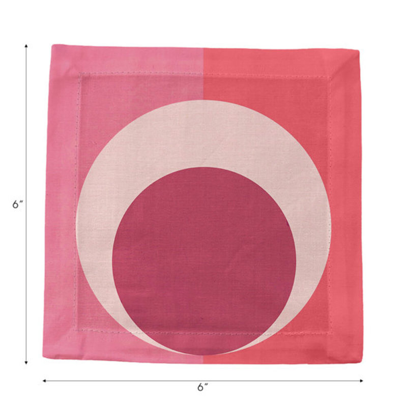Square Napkins, Pink Coral