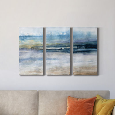 Wind And Water - 3 Piece Wrapped Canvas Print Set