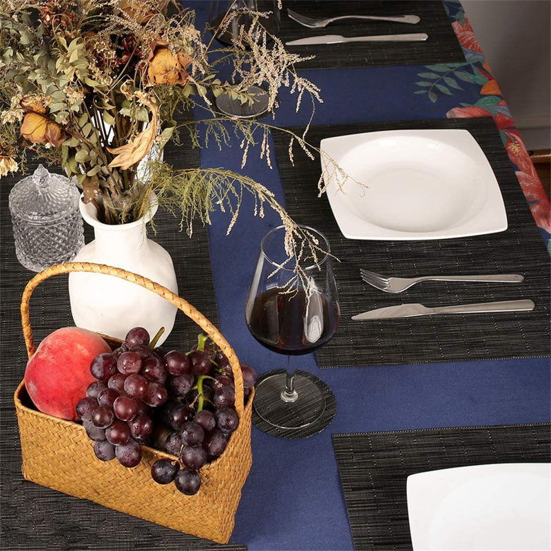 Rogozen Polyester Rectangle Placemat And Coaster Set