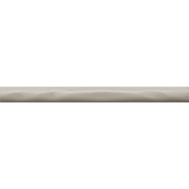 Chelsea 10" X 1" Ceramic Pencil Liner Tile Trim, Gris