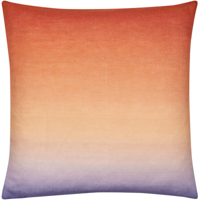 Deadra Ombre Linen Throw Pillow
