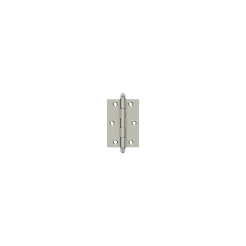 3'' x 2'' Butt Bearing Hinge, Brushed Nickel