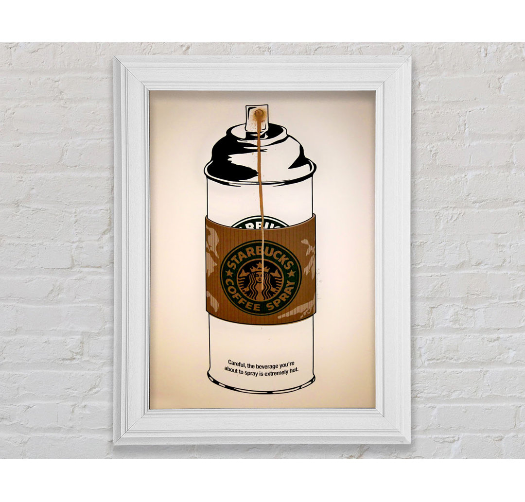 Starbucks Coffee Spray - Einzelne Bilderrahmen Kunstdrucke