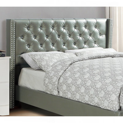 Faux Leather Upholstered Tufted Bed Frame