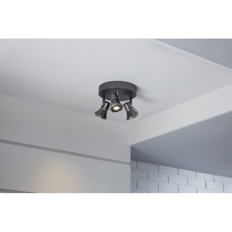 Plafonnier encastré rond 3 lumières