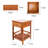 Pandorea Solid Wood End Table with Storage