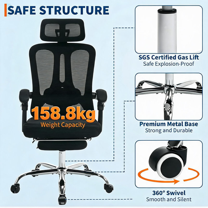 Rebrilliant Office Chair, Black