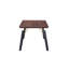 Yerres 4 Person Dining set - a Rectangular Wooden Dining Table with Metal Legs and a Set of 4 Quilted Velvet Dining Chairs for Dining Room - Modern Dining Table Set-1718480824-1718480830
